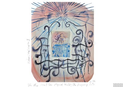 Oceanside Relics: Mystical Watercolor Paintings and Shell Art